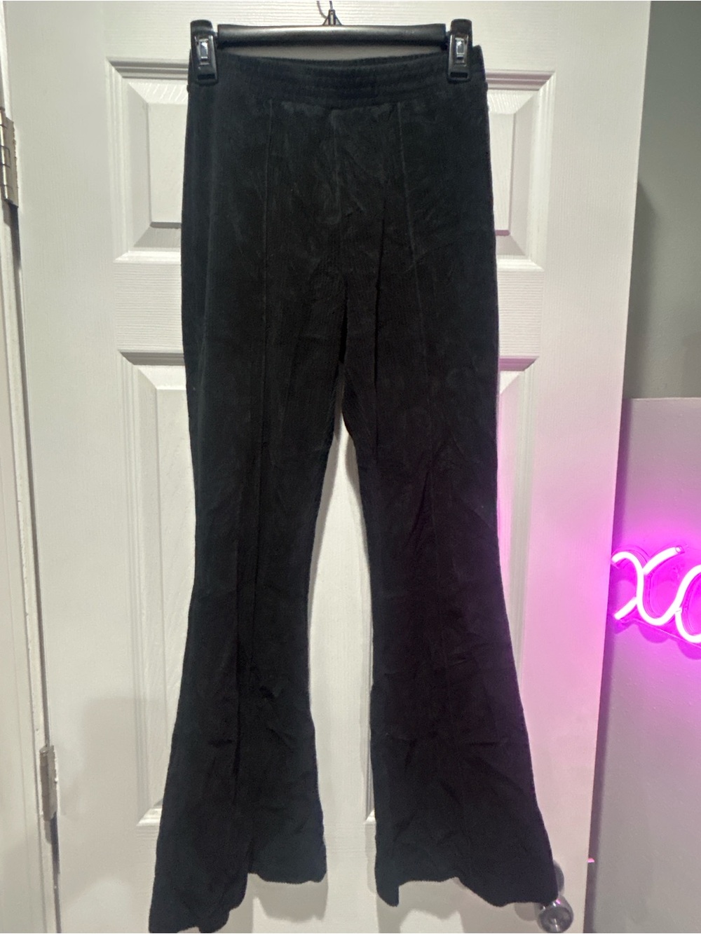 aerie Black Girls' Flared Sweatpants